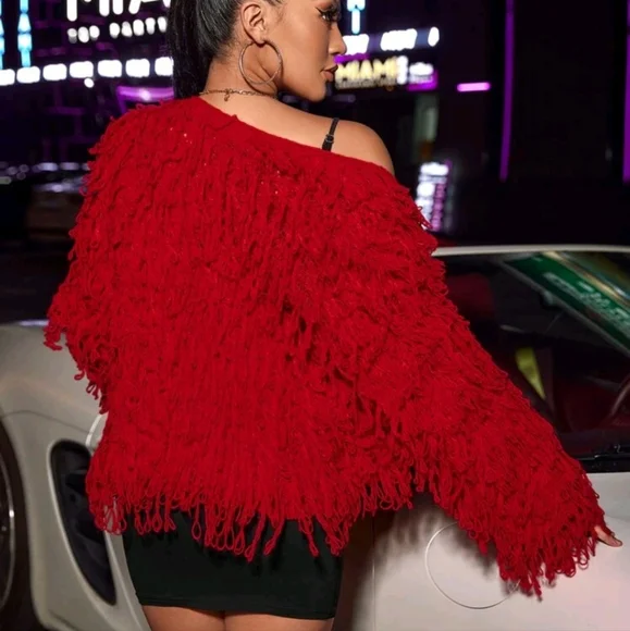 New fringe shaggy sweater - Picture 7 of 7